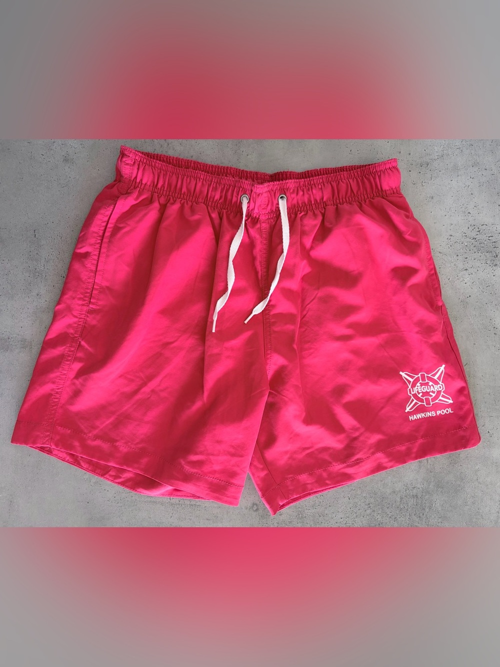 H&M x Stranger Things Hawkins Pool Lifeguard Swim Shorts